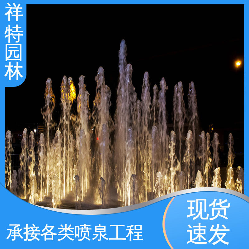 祥特园林 维护方便 市政景观湖面景象 工艺精良 喷泉加工厂家