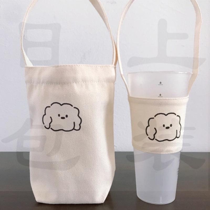 Multiple types of milk tea cup covers, portable insulated cup covers, beverage coffee packaging bags, portable cotton canvas cup covers, manufacturers