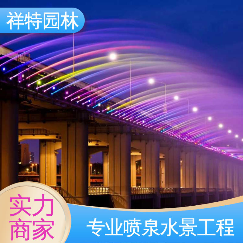 祥特园林 可调万向直射 款式多样 市政景观湖面景象 景区表演音乐喷泉