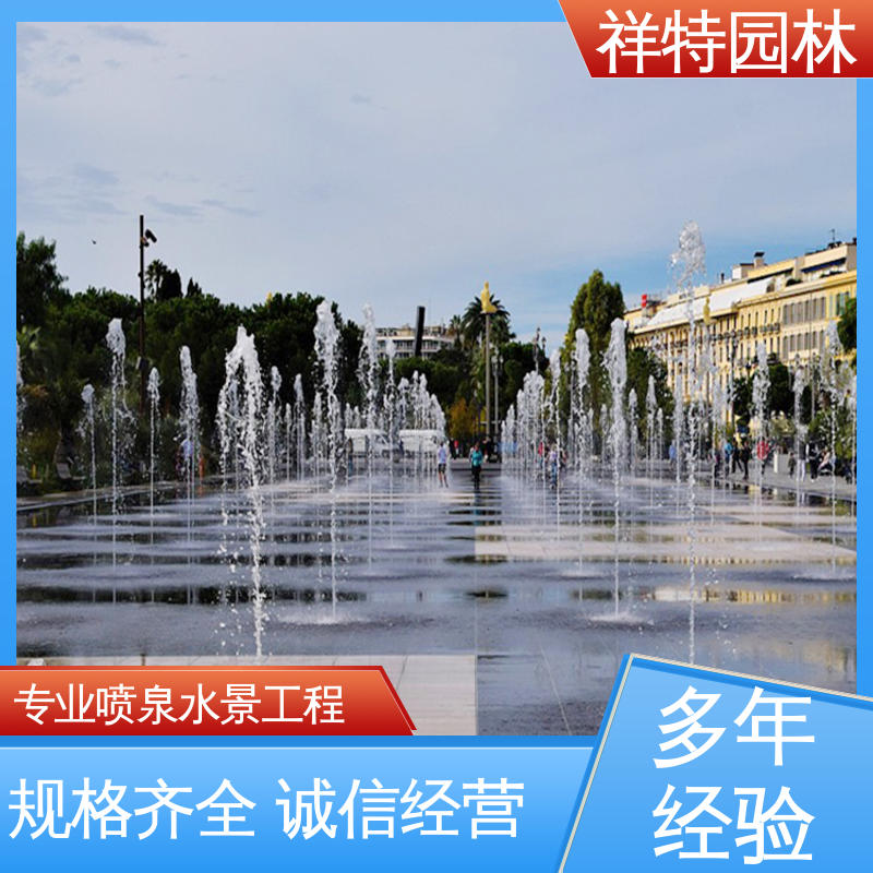 七彩灯光排列 球形喷嘴 水池音乐喷泉 款式多样 祥特园林