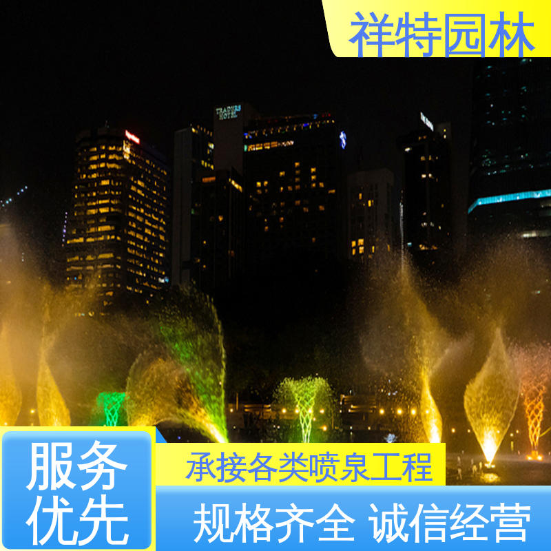 祥特园林 款式多样 可调万向直射 七彩灯光排列 百变喷泉