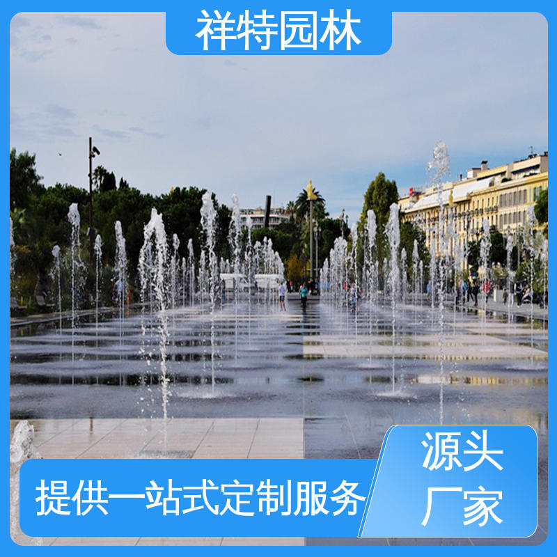 祥特园林 多年经验 造型优美 大型广场水幕景观 程控喷泉