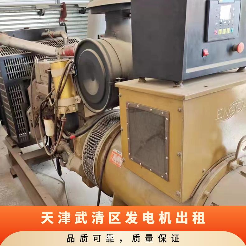 天 津武清区静音柴油二手发电机组出租300千瓦配电缆线租赁 电压 380