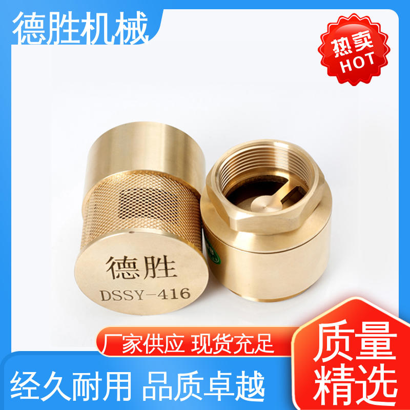 德胜 油库专用底阀 防止管路液体回流 铜过滤网 材质精选 售后维护