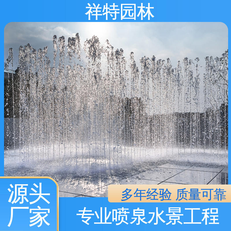 祥特园林 多年经验 河坝音乐喷泉 七彩灯光排列 造型优美