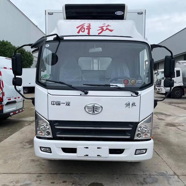 解放虎V4.2米冷藏车 蓝牌冷链运输车 水果蔬菜海鲜冷冻超市专用