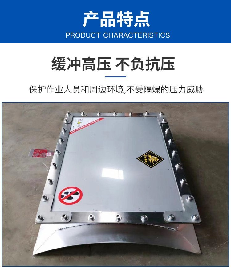 除尘设备干粉泄爆口 粉尘泄爆片阻火器 无焰泄爆器装置