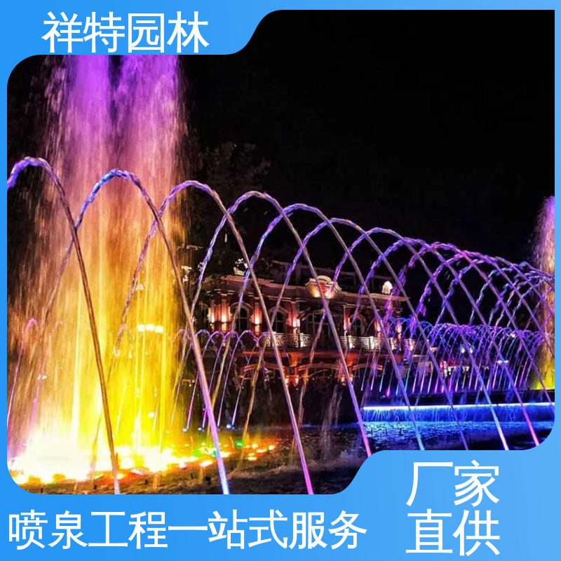 祥特园林 DMX512喷泉 远程指导 七彩灯光排列 多年经验