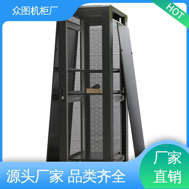 现货直发 可安装各类网络设备 机柜厂家 前后豪华网孔门 众图