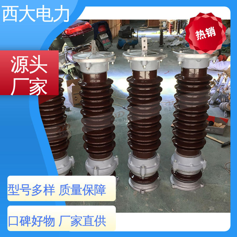 高压陶瓷避雷器 Y5WZ-51/134 轻巧耐用 安装灵活 西大电力