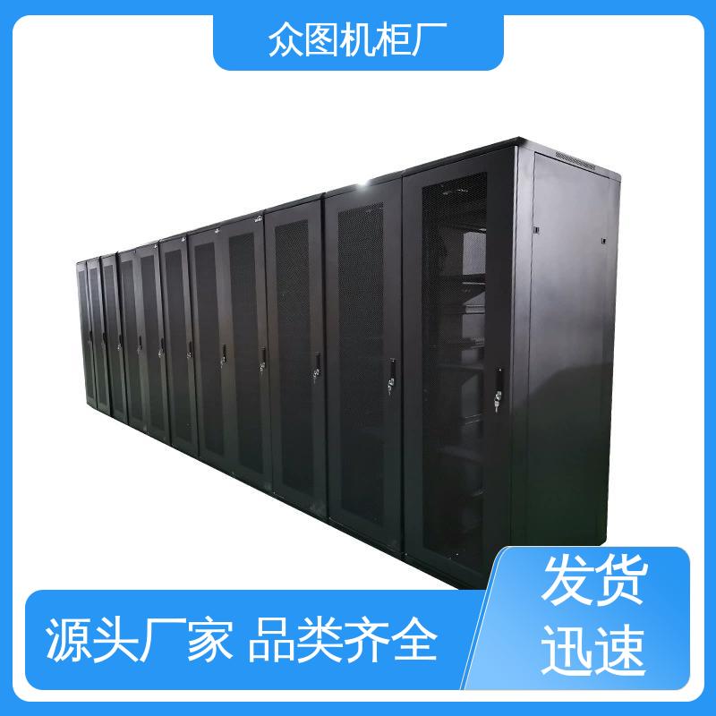 可安装各类网络设备 机柜厂家 黑色 进口冷钢材质 现货直发 众图
