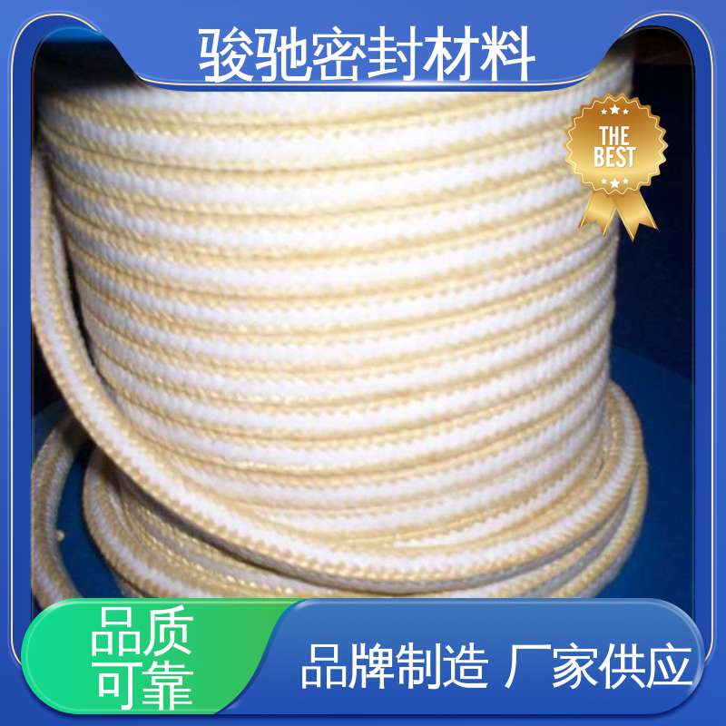 骏驰密封材料 芳纶角线四氟盘根 污水处理设备用 非标定做