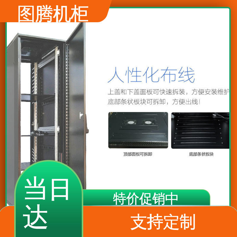 全国一件代发 弱电机柜 标准19英寸 G26642 黑色 图腾TOTEN