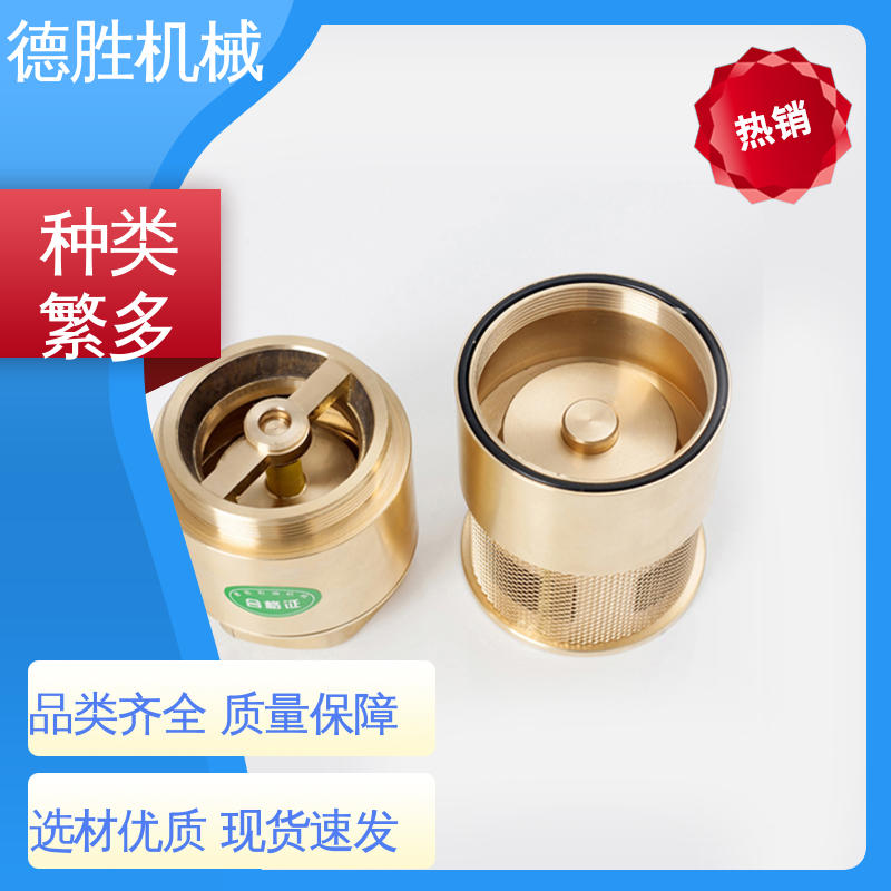 德胜 螺纹双门底阀 铜过滤网 抗腐蚀性强 支持定制 现货速发