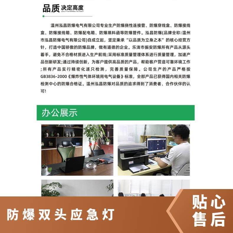 BAJ防爆双头应急灯304不锈钢材质2*3W应急180分钟IIB