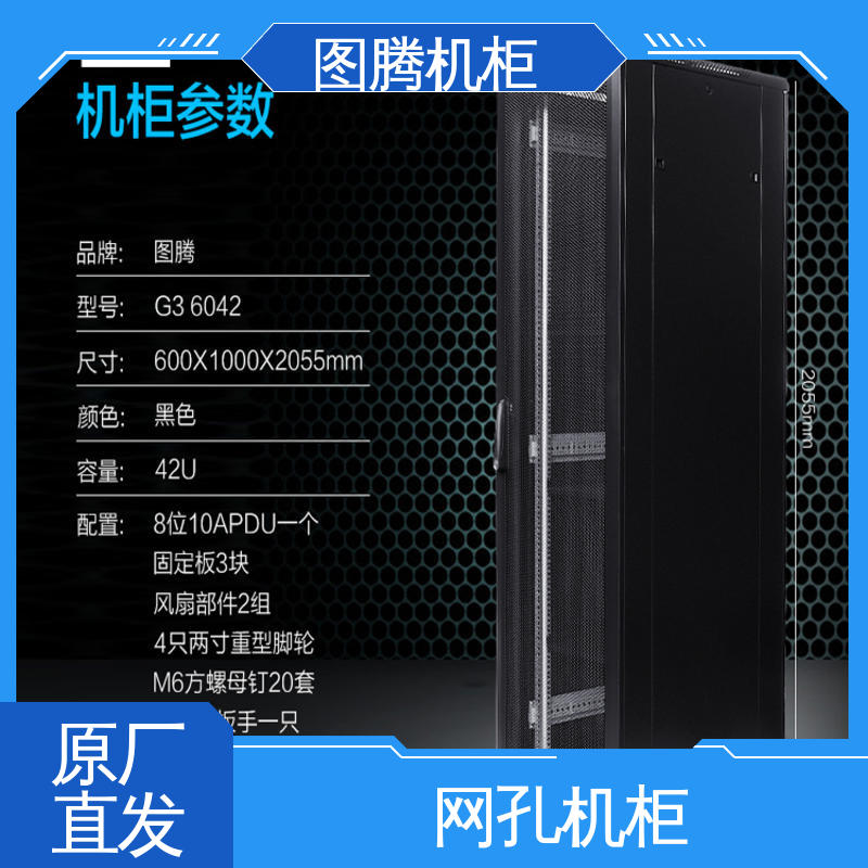 机柜定制图腾TOTEN 标准机柜 来样定做 机房设备 G36642 黑色