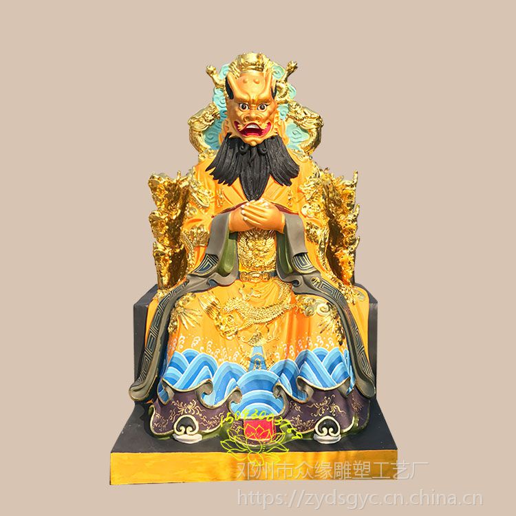 广济龙王菩萨佛像 五帝龙王神像加工 济水龙王神像图片 众缘品牌佛像