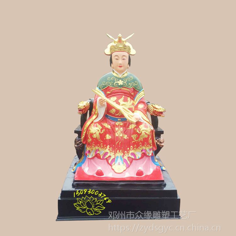云霄琼霄碧霄图片神像 送子仙姑奶奶佛像 三霄娘娘 河南佛像厂家
