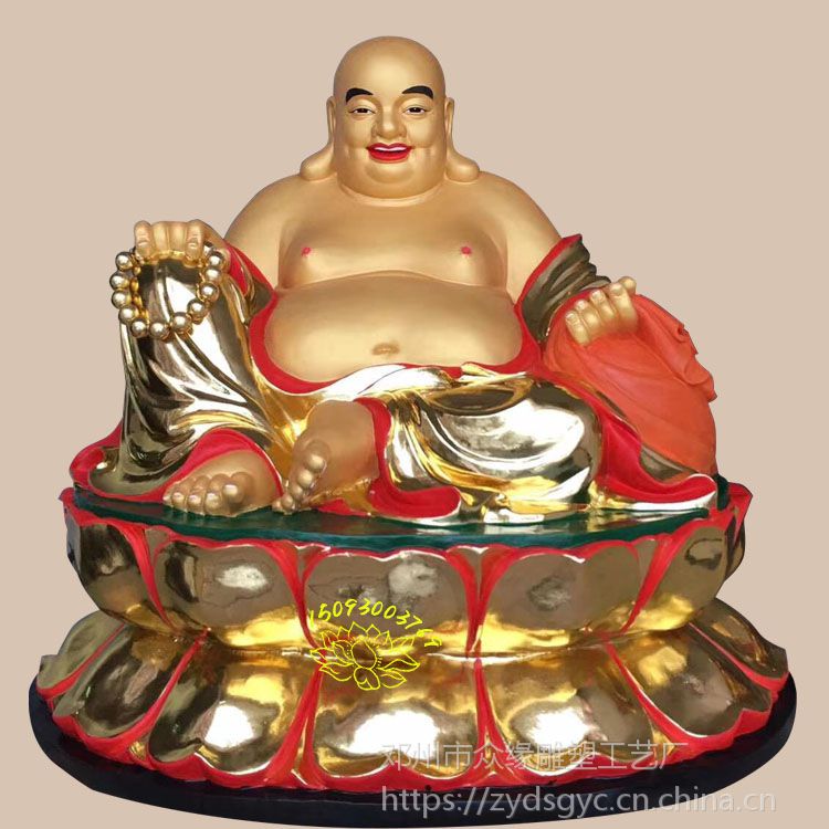 彩绘大肚弥勒佛像 强巴佛 无量寿佛佛像厂家 药师佛细节大图