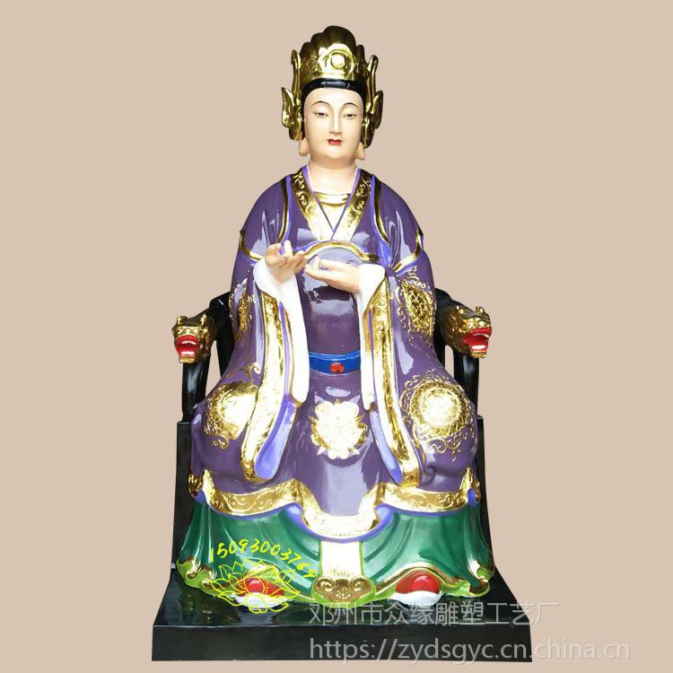 寺庙佛像雕刻厂家销售 十二老母无生老母 顺天圣母佛像 陈靖姑 临水夫人神像