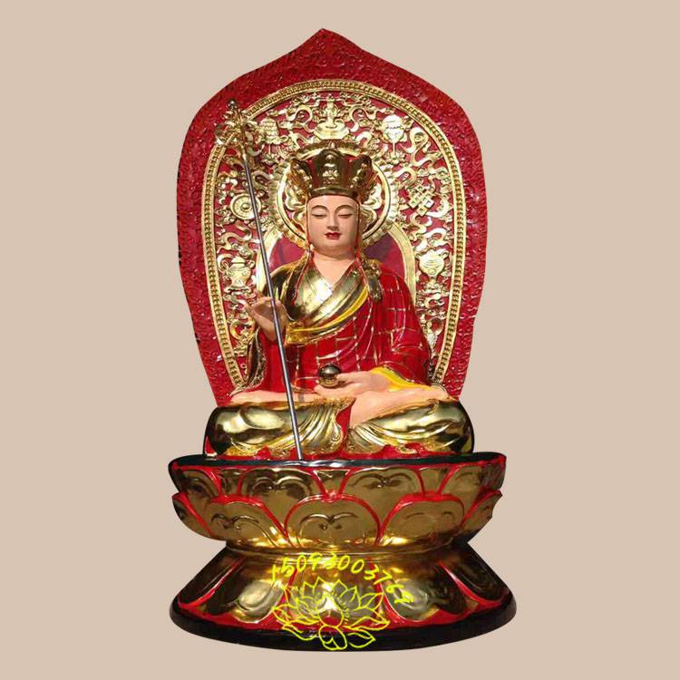 寺庙古佛雕刻修复 大原地藏王菩萨佛像 金身地藏王雕像 四大菩萨佛像
