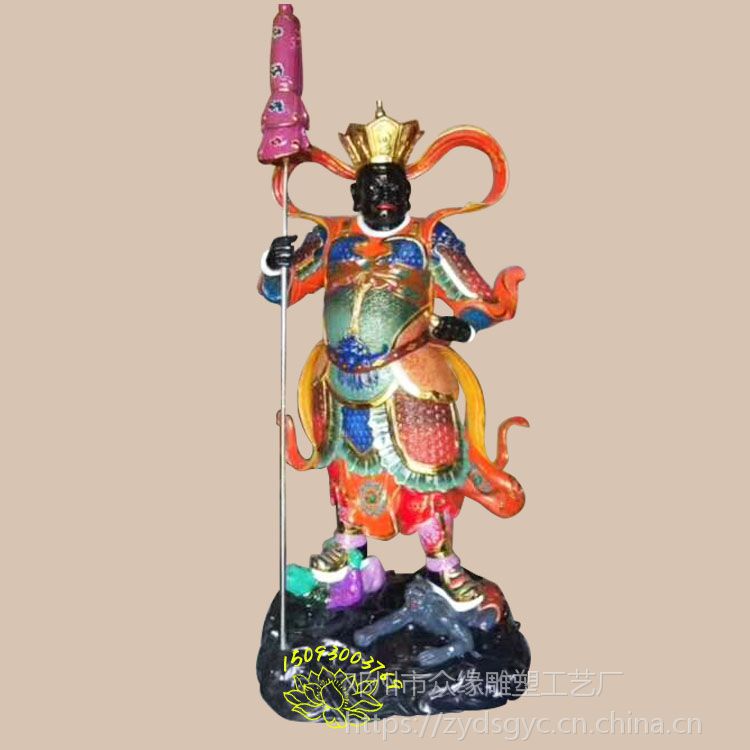 河南大型树脂佛像 四大***贴金雕塑 五道将军佛像 彩绘十二金仙神像