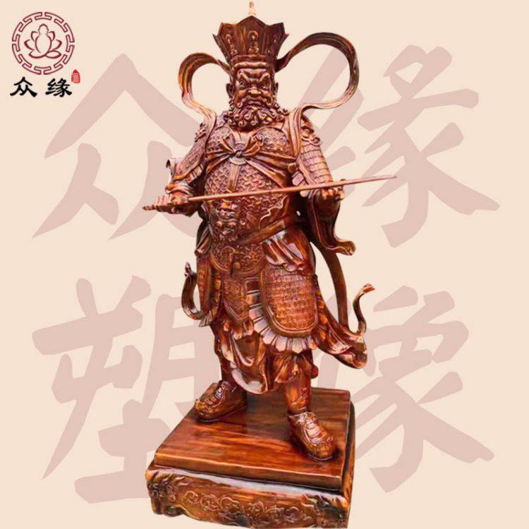 厂家雕刻新品佛像 四大***魔家四将大型雕像 哼哈二将鎏金彩像