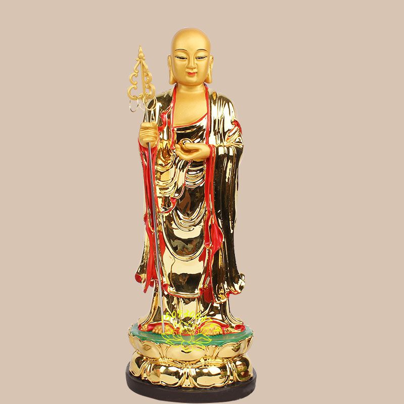 地藏菩萨站立佛像 谛听地藏王 佛像厂供应 极彩地藏菩萨佛像