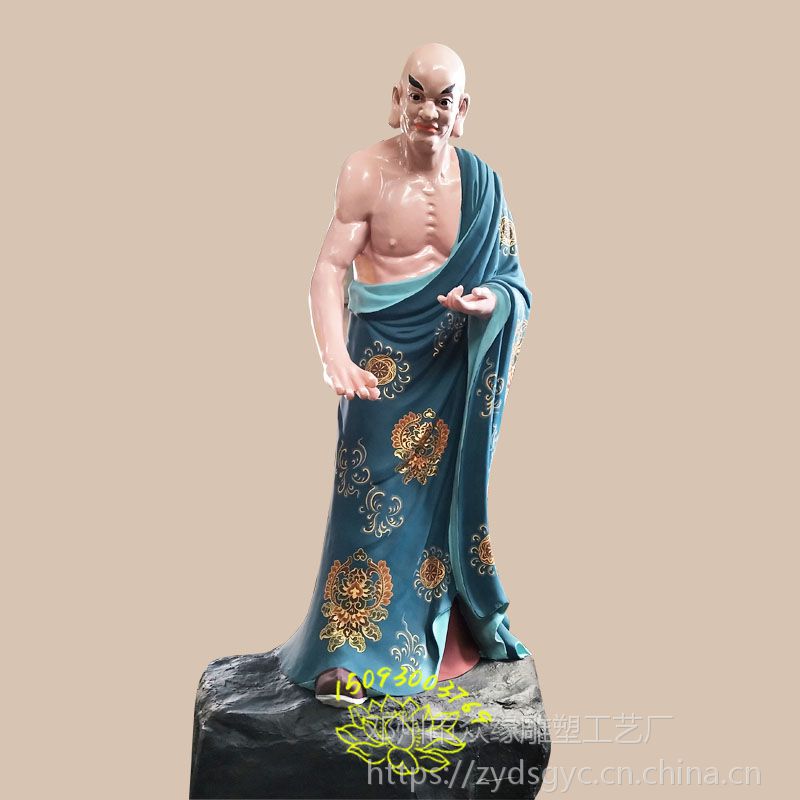 达摩祖师佛像雕刻厂家 十八罗汉雕像 寺庙***佛像 木质雕刻佛像 阿罗汉佛像