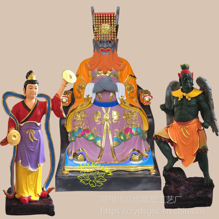 龙王菩萨佛像 纯手工雕刻佛像 四大龙王神像 雷公电母雕塑厂家 河南邓州佛像