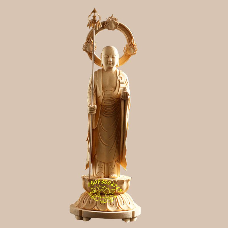 河南大型佛像批发地藏王菩萨佛像 九华山地藏王站像 ***树脂工艺品