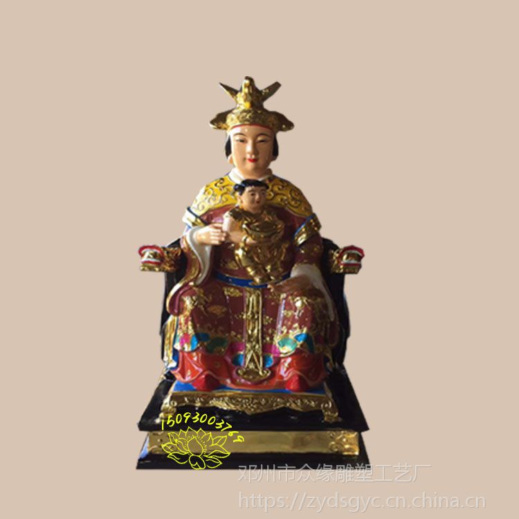 湖北树脂佛像******玻璃钢1.6m树脂老母像 道观十二老母神像