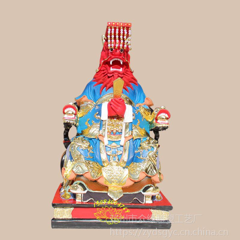 ***树脂神像 玻璃钢东海龙王 西海龙王佛像贴金 寺庙大殿供奉四海龙王佛像