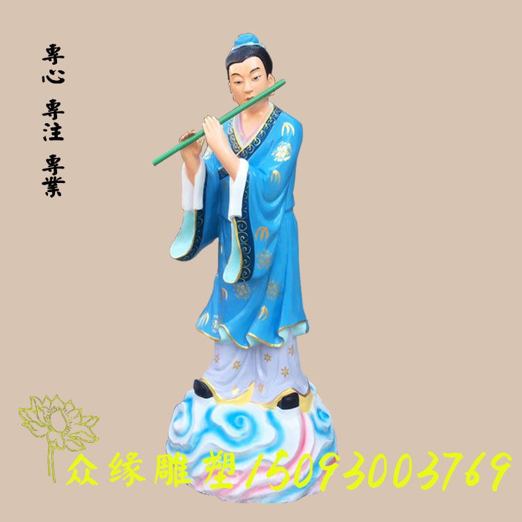 佛像*** 八仙过海神像 玻璃钢吕洞宾 蓝采和 韩湘子神像定制 八仙过海各有神通