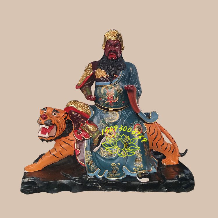 武财神赵公明雕塑 南阳***石雕佛像厂供应