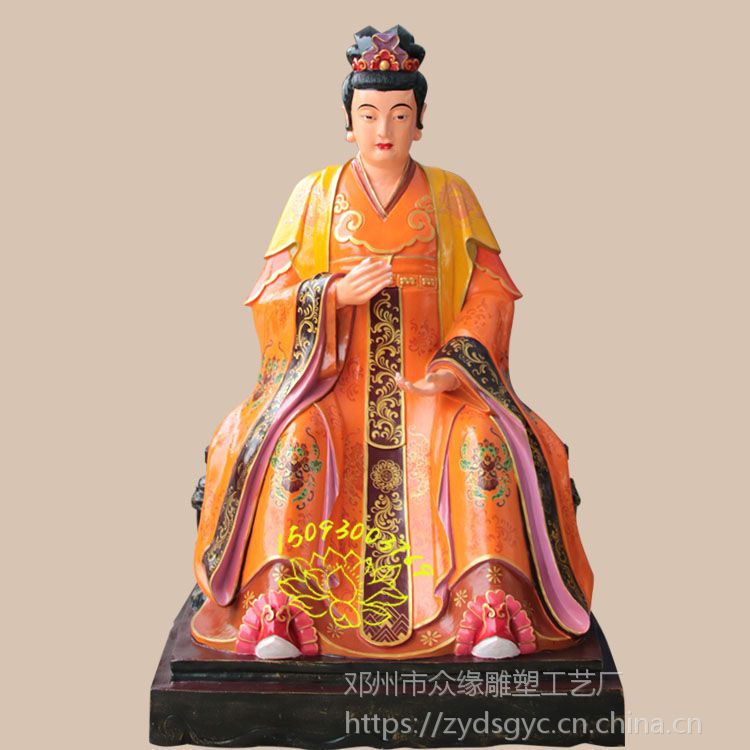 河南玻璃钢雕塑厂订做 眼光奶奶 白玉奶奶 泰山奶奶神像