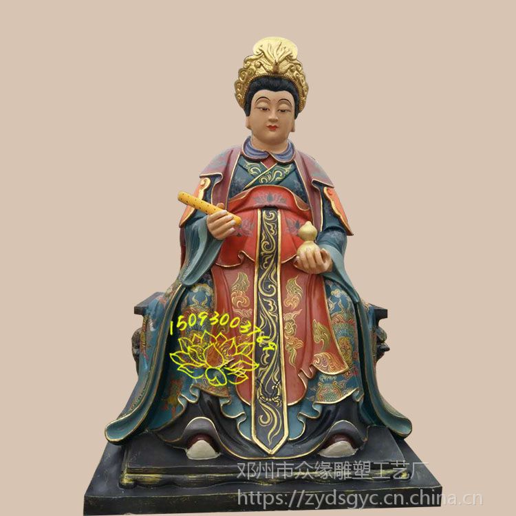 南阳佛像厂 护法黑大仙狐 树脂彩绘 黑老太太神像 黑妈妈佛像