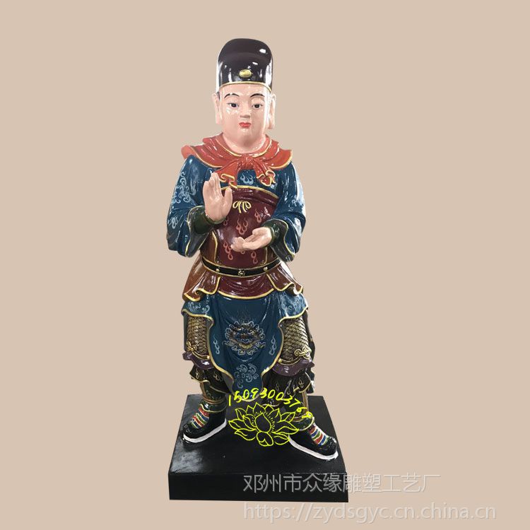 树脂彩绘 大雄宝殿横三世佛 佛像雕塑 妈祖神像