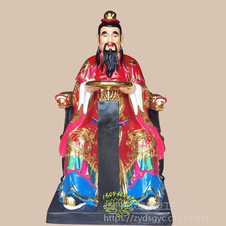 树脂彩绘 树脂佛像*** 大日如来佛像 彩绘贴金骑马俑