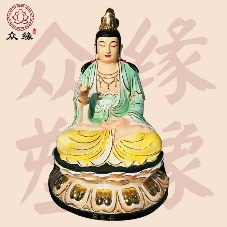 1.8米树脂雕刻普贤老母 雕塑十二老母神像 眼王奶奶月光菩萨佛像