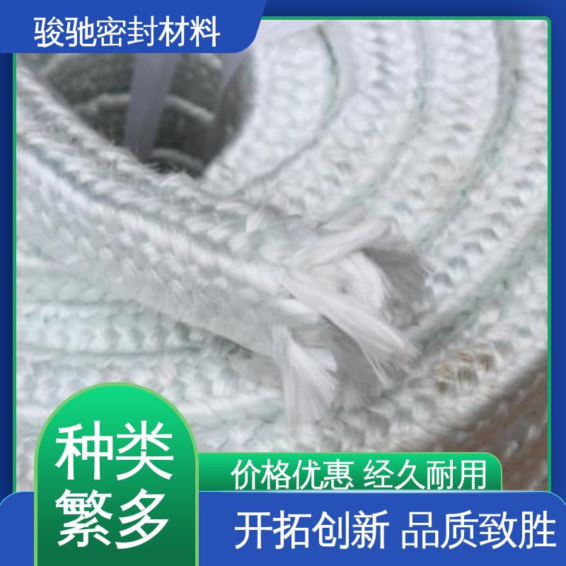 骏驰密封材料 用于弱酸介质 纯玻璃纤维盘根 厂家批发