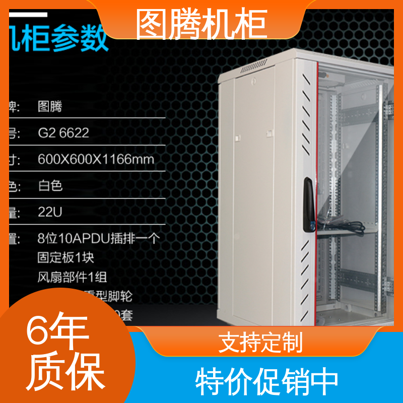 机房机柜 G26642 黑色 标准19英寸 全国一件代发 图腾TOTEN