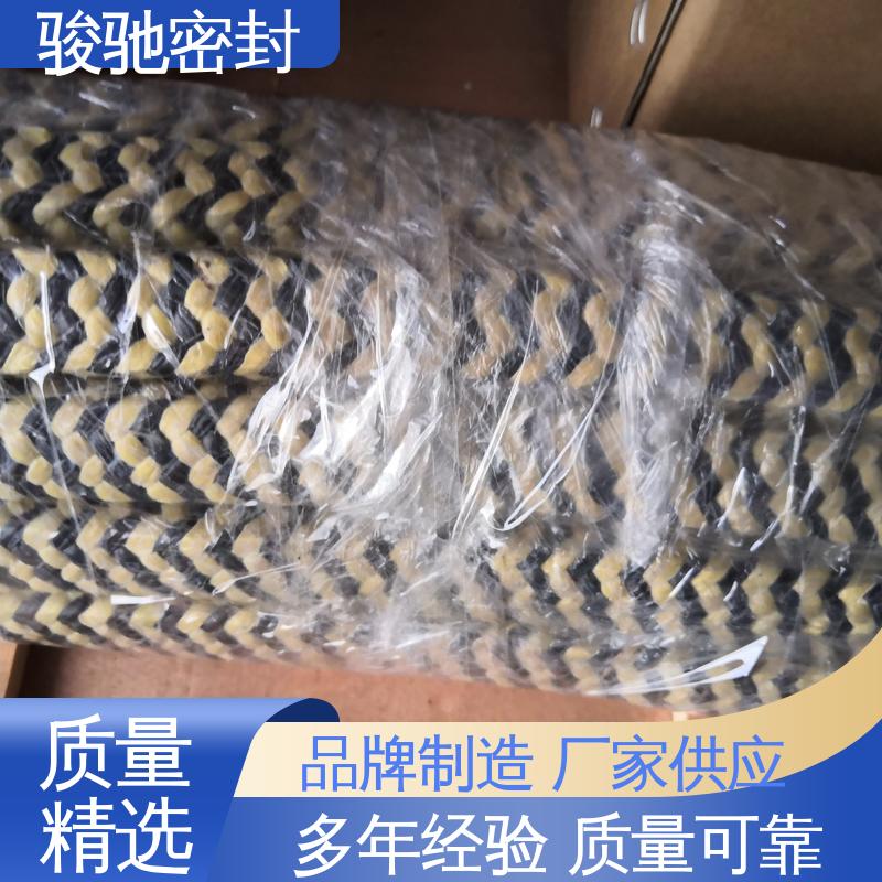 骏驰密封 黑四氟盘根 柔韧可调节 规格多 生产厂家