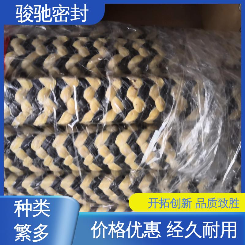 骏驰密封 黑四氟盘根 造纸厂用 柔韧可调节 规格多