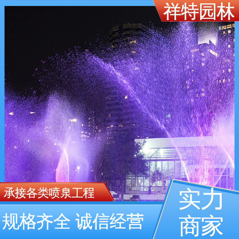 祥特园林 款式多样 文旅夜游音乐喷泉 广场公园水景 工艺精良