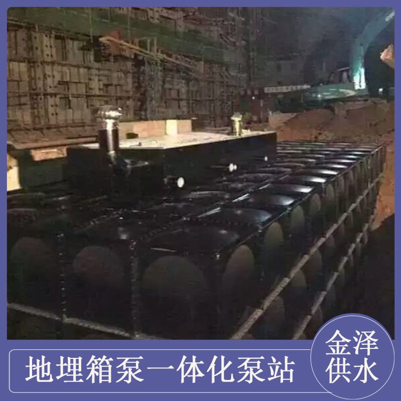 金泽供水 现场安装调试 抗浮式一体化泵站 经久耐用 