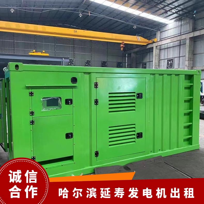 哈 尔滨延 寿低噪音发电机出租 800KW 柴油发电机组租赁 限电不用愁