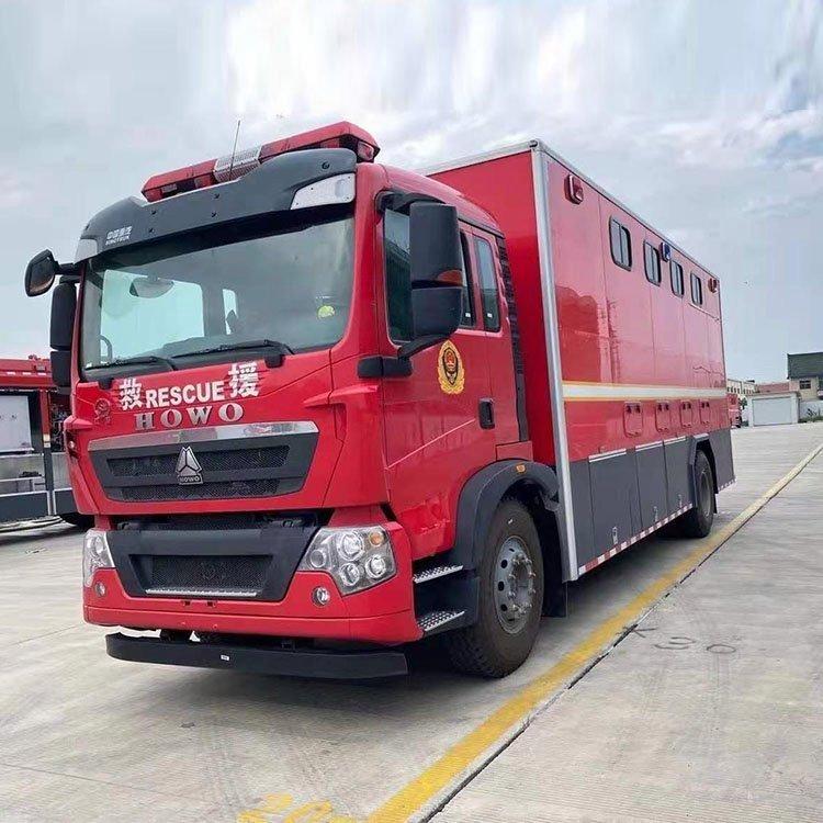 重汽T5G饮食保障车 采用航空级铝材和食品级304拉丝不锈钢板
