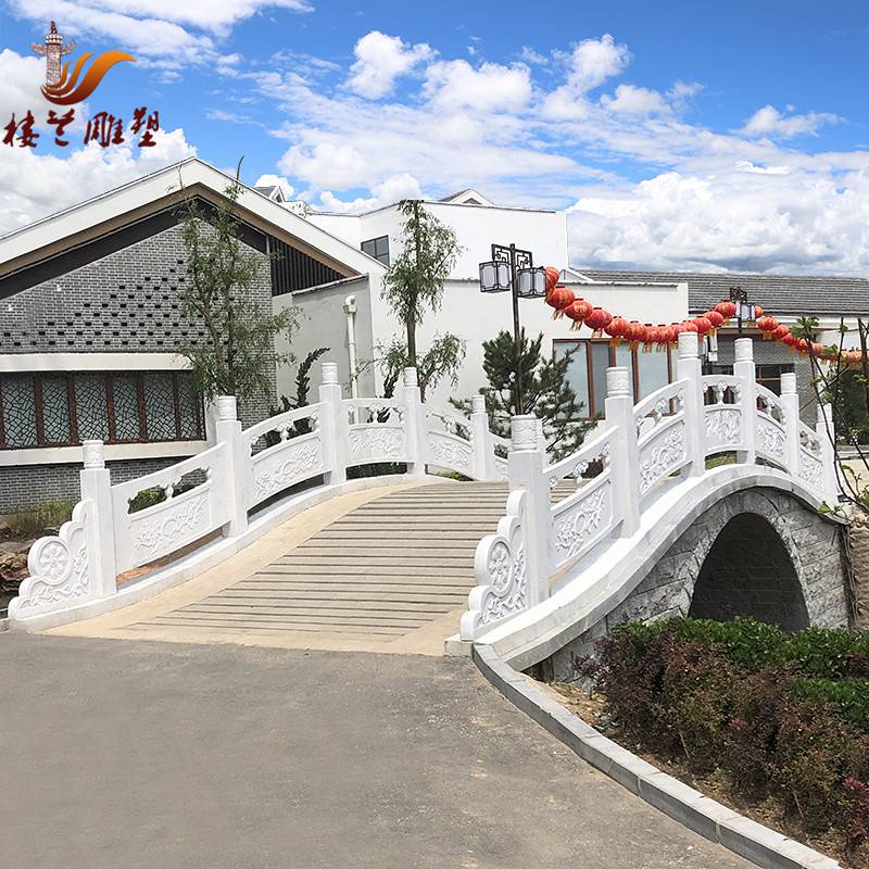 晚霞红石雕栏板图集施工 桥梁大理石花岗岩石栏杆