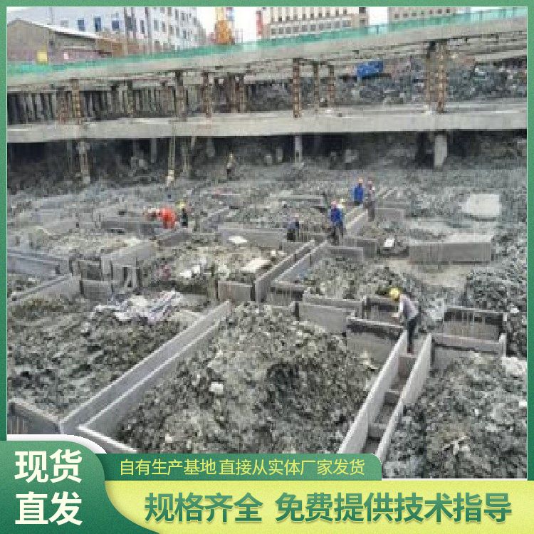  承台空心条板砌筑砖胎膜厂家 外观灰色 强度高 工厂批发